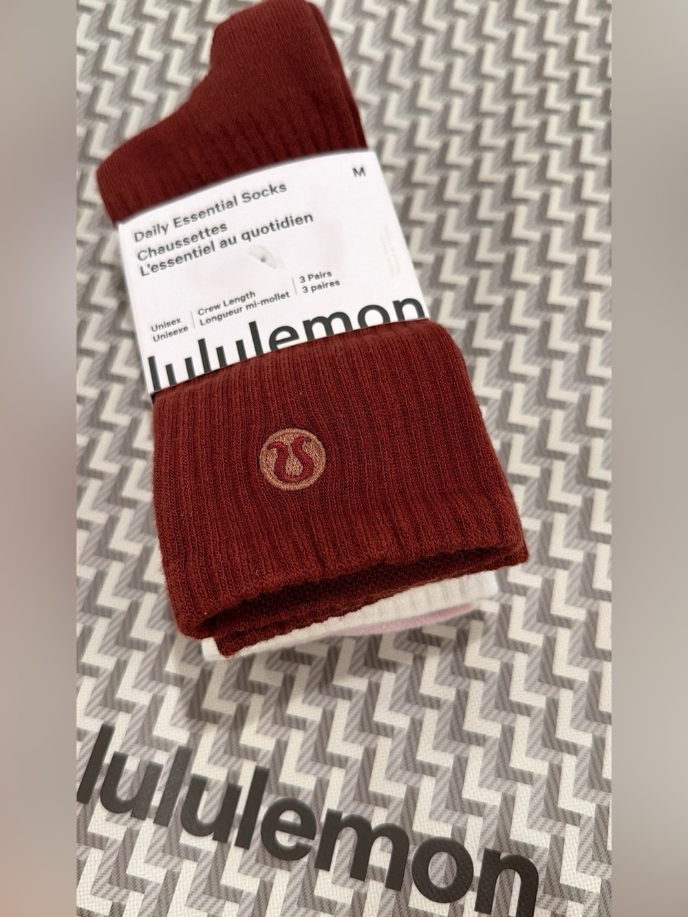 Lululemon Daily Essential Crew Socks - 3 Pack